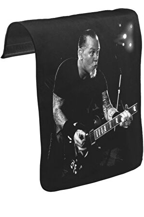Metallica - James Solo Unisex Siyah Tak-Çıkar Postacı Çanta Kapağı CK-785