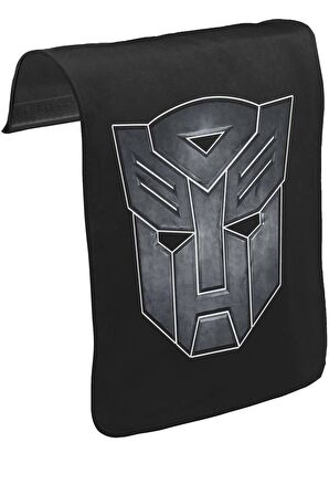 Transformers Logo I Unisex Siyah Tak-Çıkar Postacı Çanta Kapağı CK-786