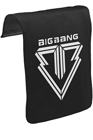 Big Bang - Logo Unisex Siyah Tak-Çıkar Postacı Çanta Kapağı CK-806