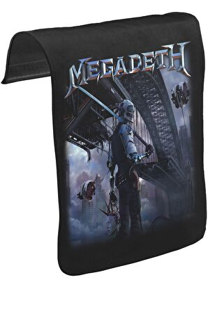 Megadeth - Dystopia Unisex Siyah Tak-Çıkar Postacı Çanta Kapağı CK-816