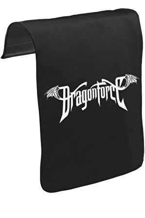 DragonForce - Logo Unisex Siyah Tak-Çıkar Postacı Çanta Kapağı CK-829