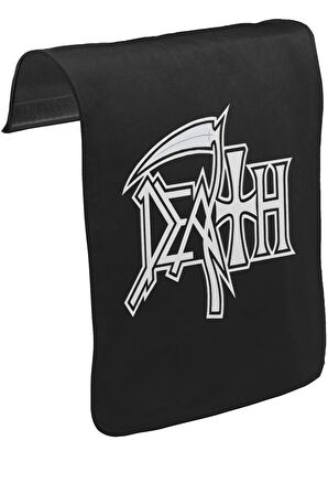 Death - Logo II Unisex Siyah Tak-Çıkar Postacı Çanta Kapağı CK-834