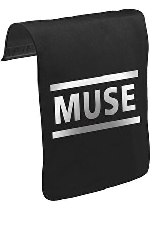 Muse - Logo Unisex Siyah Tak-Çıkar Postacı Çanta Kapağı CK-841