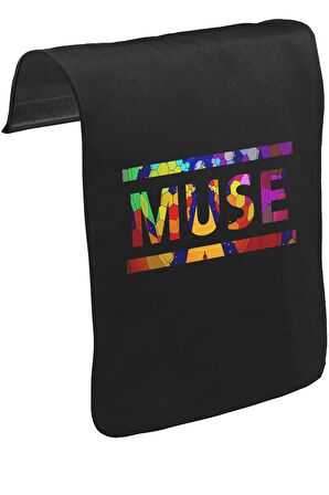 Muse - Cover Logo Unisex Siyah Tak-Çıkar Postacı Çanta Kapağı CK-843