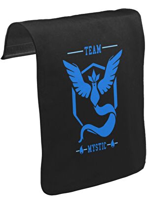 Pokemon Go - Team Mystic Unisex Siyah Tak-Çıkar Postacı Çanta Kapağı CK-847