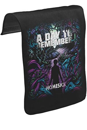 A Day To Remember - Homesick Unisex Siyah Tak-Çıkar Postacı Çanta Kapağı CK-863