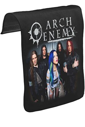 Arch Enemy - Group Unisex Siyah Tak-Çıkar Postacı Çanta Kapağı CK-875