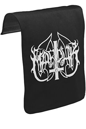 Marduk - Logo Unisex Siyah Tak-Çıkar Postacı Çanta Kapağı CK-889