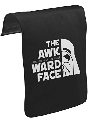 Star Wars - Awkwardness of The Force Unisex Siyah Tak-Çıkar Postacı Çanta Kapağı CK-892