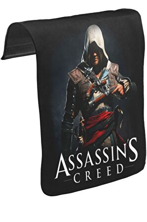 Assasins Creed Unisex Siyah Tak-Çıkar Postacı Çanta Kapağı CK-9