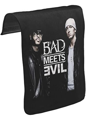 Bad Meets Evil Unisex Siyah Tak-Çıkar Postacı Çanta Kapağı CK-902