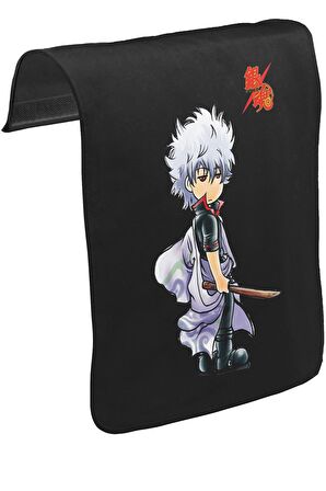 Gintama Gintoki Unisex Siyah Tak-Çıkar Postacı Çanta Kapağı CK-915
