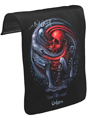 Six Feet Under - Unborn Unisex Siyah Tak-Çıkar Postacı Çanta Kapağı CK-92