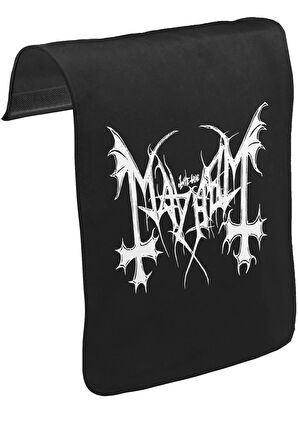 Mayhem - Logo Unisex Siyah Tak-Çıkar Postacı Çanta Kapağı CK-929