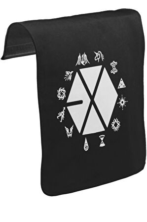 EXO - Exo Land Unisex Siyah Tak-Çıkar Postacı Çanta Kapağı CK-936
