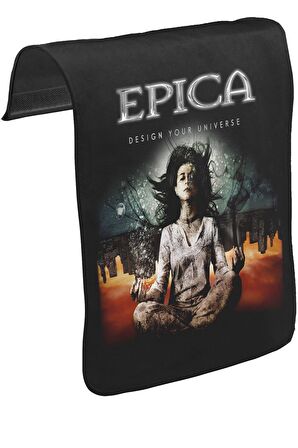Epica - Design Your Universe Unisex Siyah Tak-Çıkar Postacı Çanta Kapağı CK-945