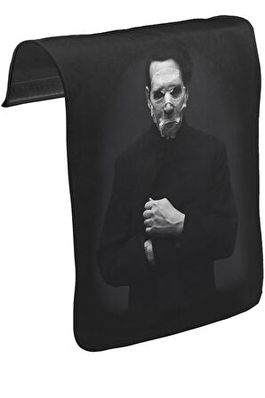 Marilyn Manson - Pale Unisex Siyah Tak-Çıkar Postacı Çanta Kapağı CK-956