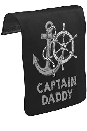 Captain DaddyUnisex Siyah Tak-Çıkar Postacı Çanta Kapağı CK-991