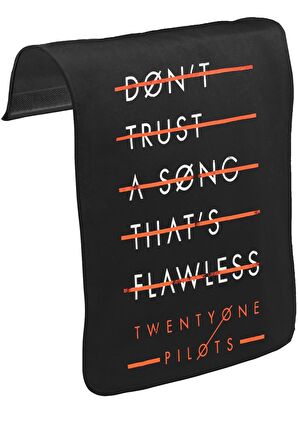 Twenty One Pilots - Flawless Unisex Siyah Tak-Çıkar Postacı Çanta Kapağı CK-996