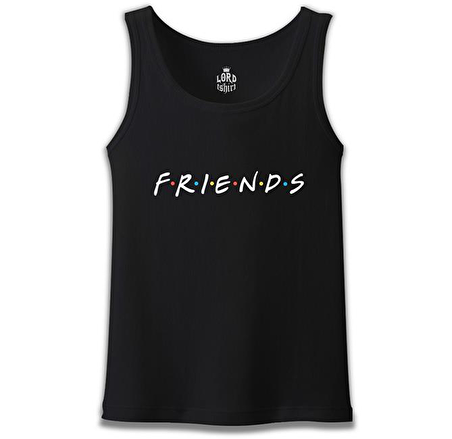 Friends - Logo Siyah Erkek Atlet