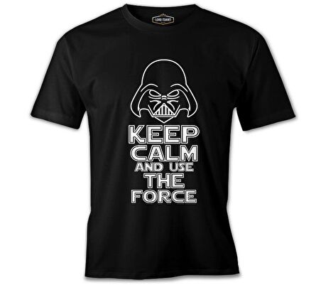 Star Wars - Use the Force Siyah Erkek Tshirt