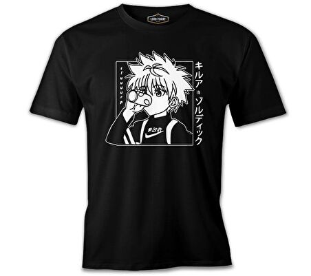 Hunter X Hunter - Killua Zoldyck Siyah Erkek Tshirt