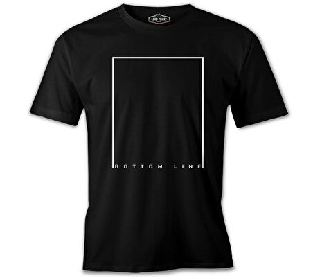 Bottom Line Siyah Erkek Tshirt