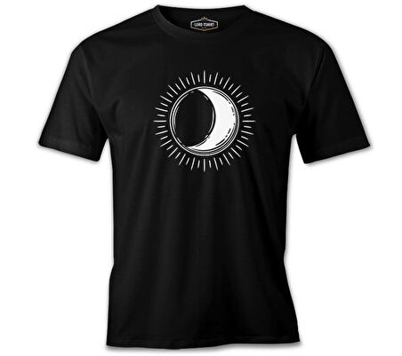 Full Sun Half Moon Siyah Erkek Tshirt