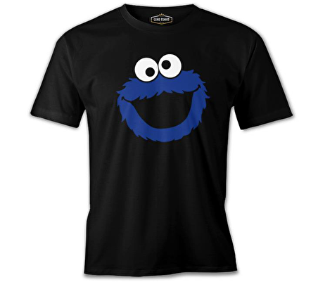 Kurabiye Canavarı - Canavar Siyah Erkek Tshirt