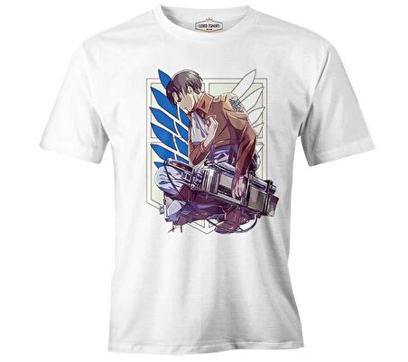 Levi Ackerman - AOT Beyaz Erkek Tshirt