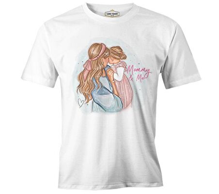 Mommy and Me  Anneler Günü Beyaz Unisex Tshirt