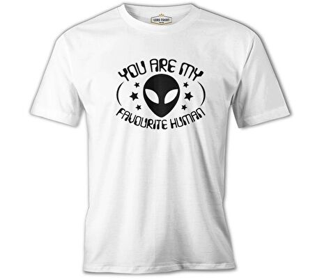 Be the Favourite Human Beyaz Erkek Tshirt