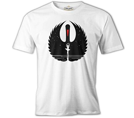 Girl inside the Swan or Vice Versa Beyaz Erkek Tshirt