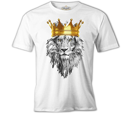 Aslan - The King Beyaz Erkek Tshirt