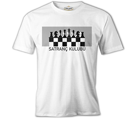 Satranç Kulübü Beyaz Erkek Tshirt