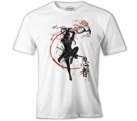 Japon Savaşçı - Rüzgar Beyaz Erkek Tshirt