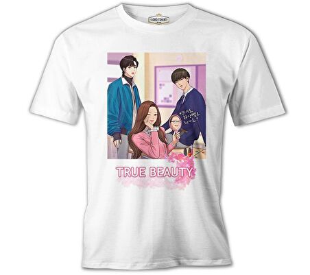 True Beauty - Ayna Beyaz Erkek Tshirt