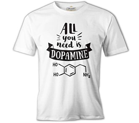 Kimya - Dopamin Element Beyaz Erkek Tshirt