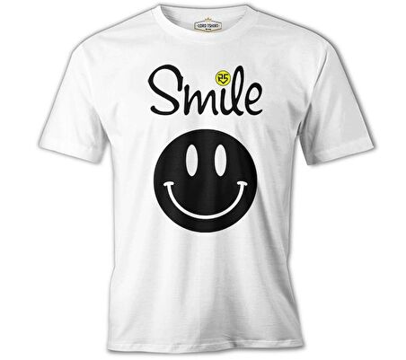 R5 - Smile Beyaz Erkek Tshirt