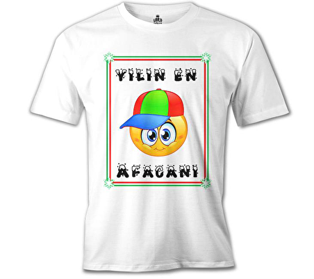 Yılın En Cimcimesi Beyaz Erkek Tshirt