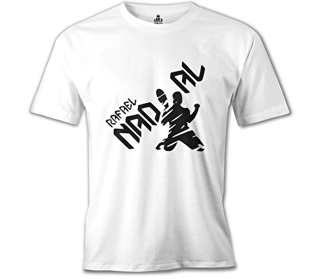 Tenis - Nadal Win Beyaz Erkek Tshirt