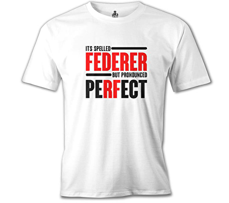 Tenis - Pronounced Perfect Beyaz Erkek Tshirt
