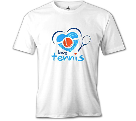 Tenis - Beat Beyaz Erkek Tshirt