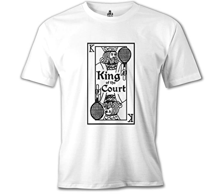 Tenis - Court King Beyaz Erkek Tshirt