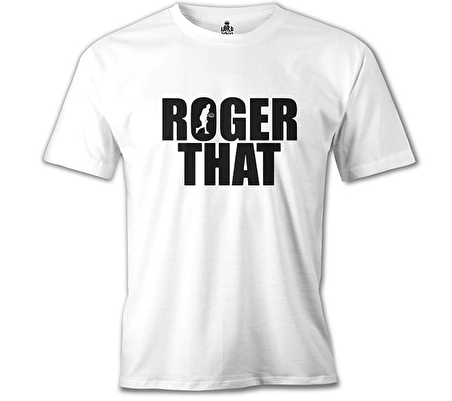 Tenis - Roger That Beyaz Erkek Tshirt