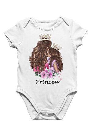 Princess Girl Beyaz Bebek Body