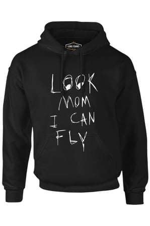Travis Scott - Look Mom I can fly Siyah Erkek Fermuarsız Kapşonlu
