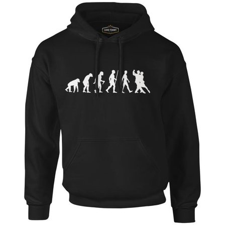 Evolution of Dance - Tango Siyah Erkek Fermuarsız Kapşonlu