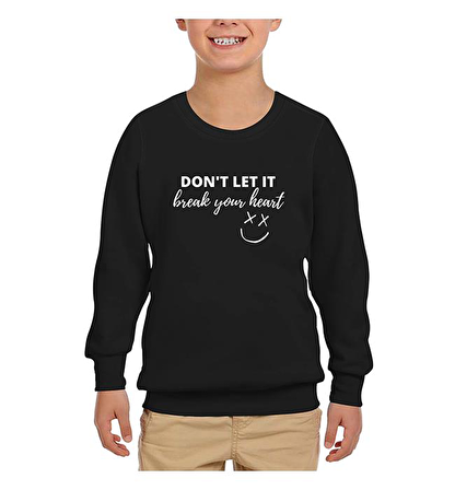 Louis Tomlinson - Break Your Heart Siyah Çocuk Sweatshirt