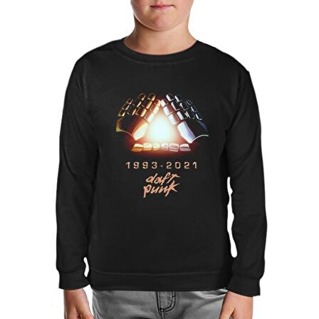 Daft Punk - 1993-2021 Siyah Çocuk Sweatshirt